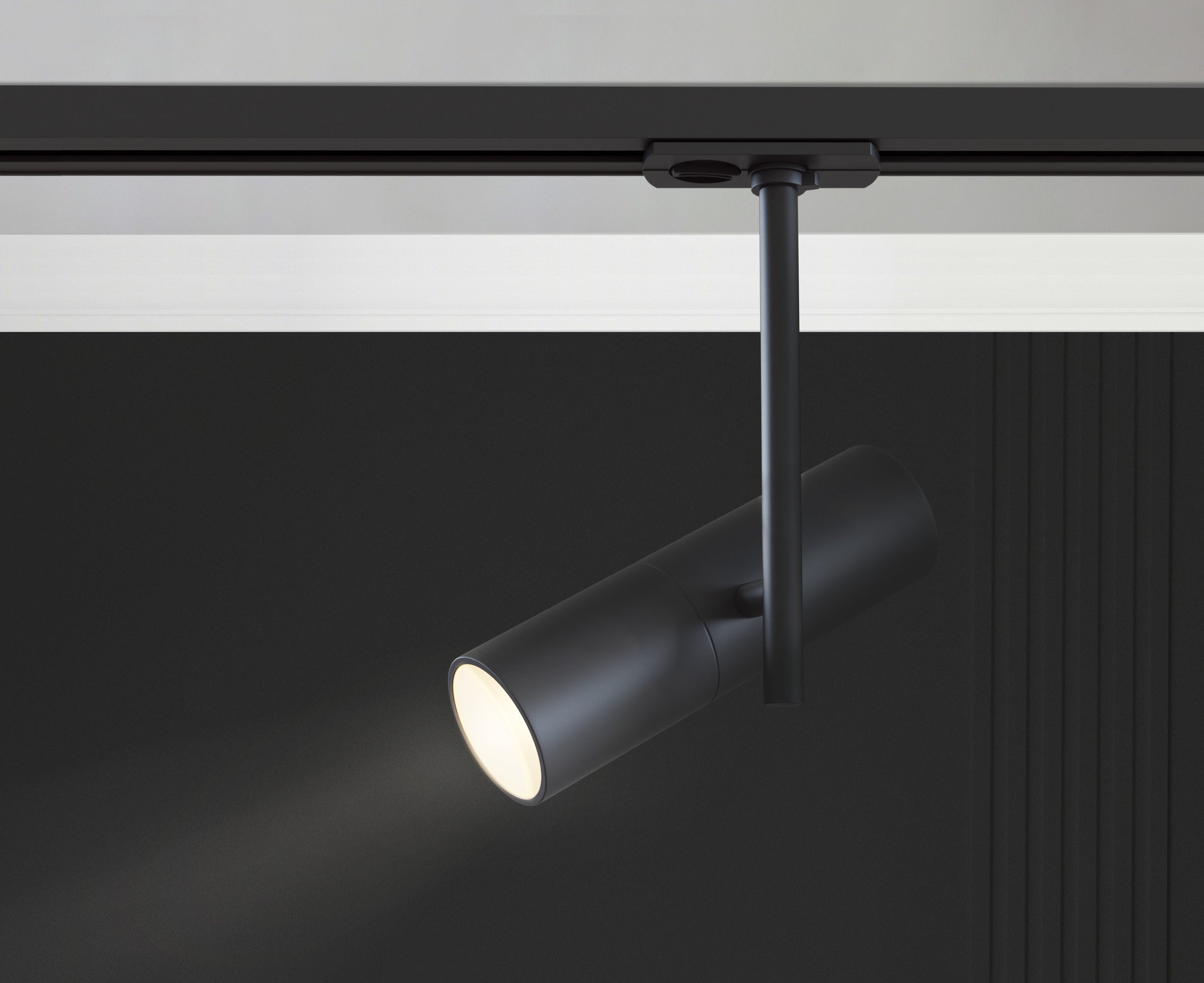 Faretto per Sistema Illuminazione Binario 50W GU10 in Alluminio Elti  Nero