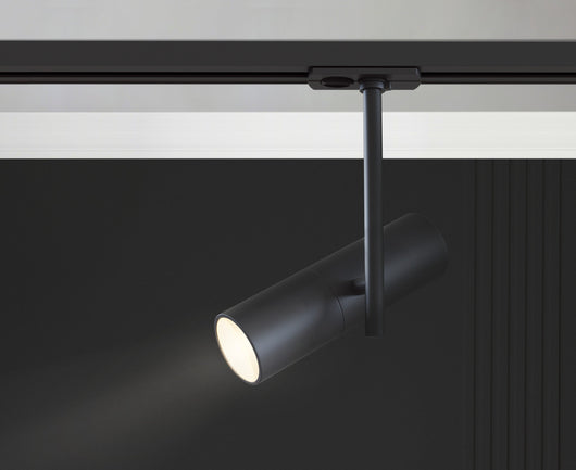 Faretto per Sistema Illuminazione Binario 50W GU10 in Alluminio Elti  Nero