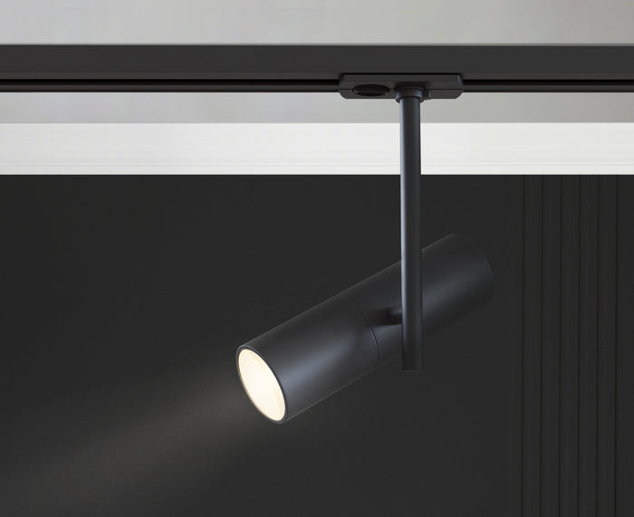 Faretto per Sistema Illuminazione Binario 50W GU10 in Alluminio Elti  Nero