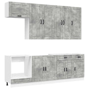 Unità Cucina PORTO 8 pcs Grigio Cemento Legno ingegnerizzato 3438166