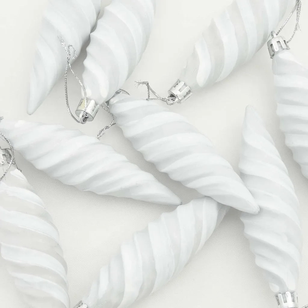 Palla a spirale di Natale 40 pz Bianco Plastica CFW8787422
