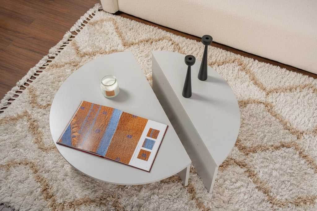 Tavolino in legno "Orion" 90 x 60 x 30 cm - Grigio
