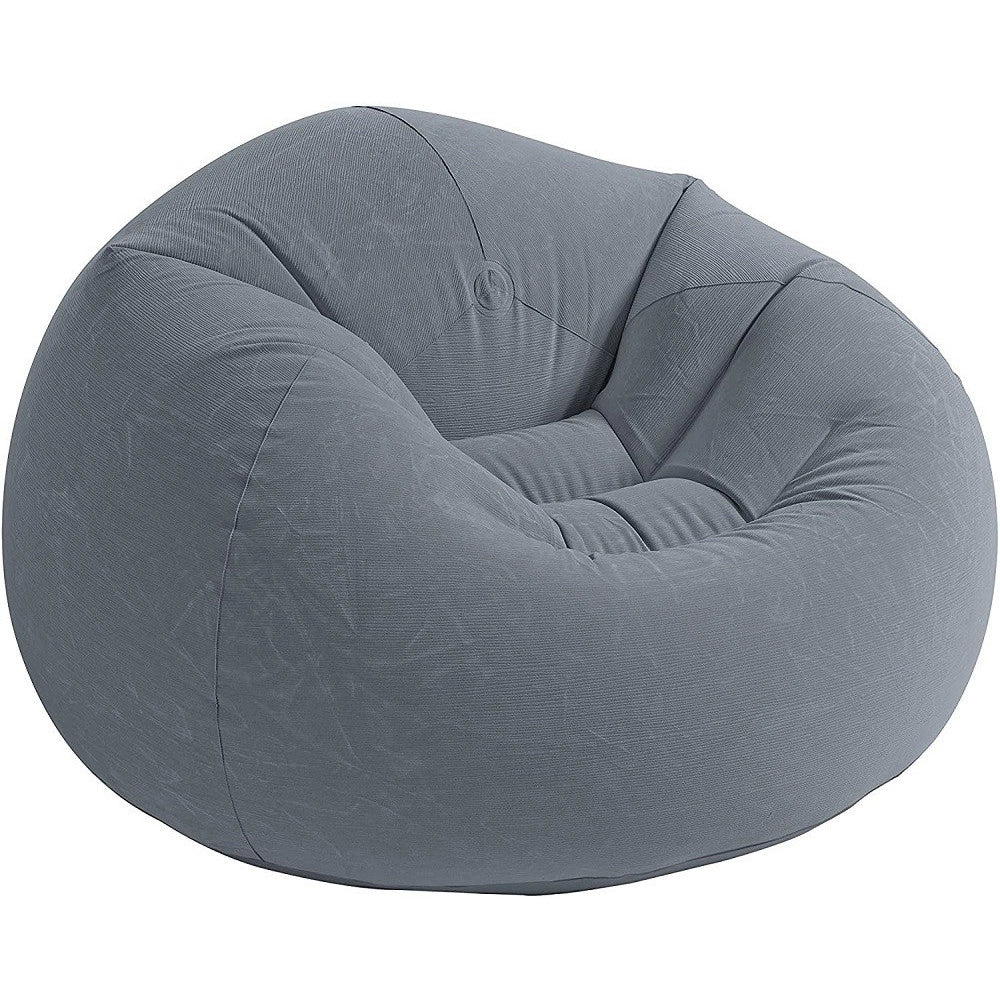 Trade Shop - Poltrona Sacco Gonfiabile 114 X 114 X 71cm Beanless Bag Portatile Floccato 68579 -