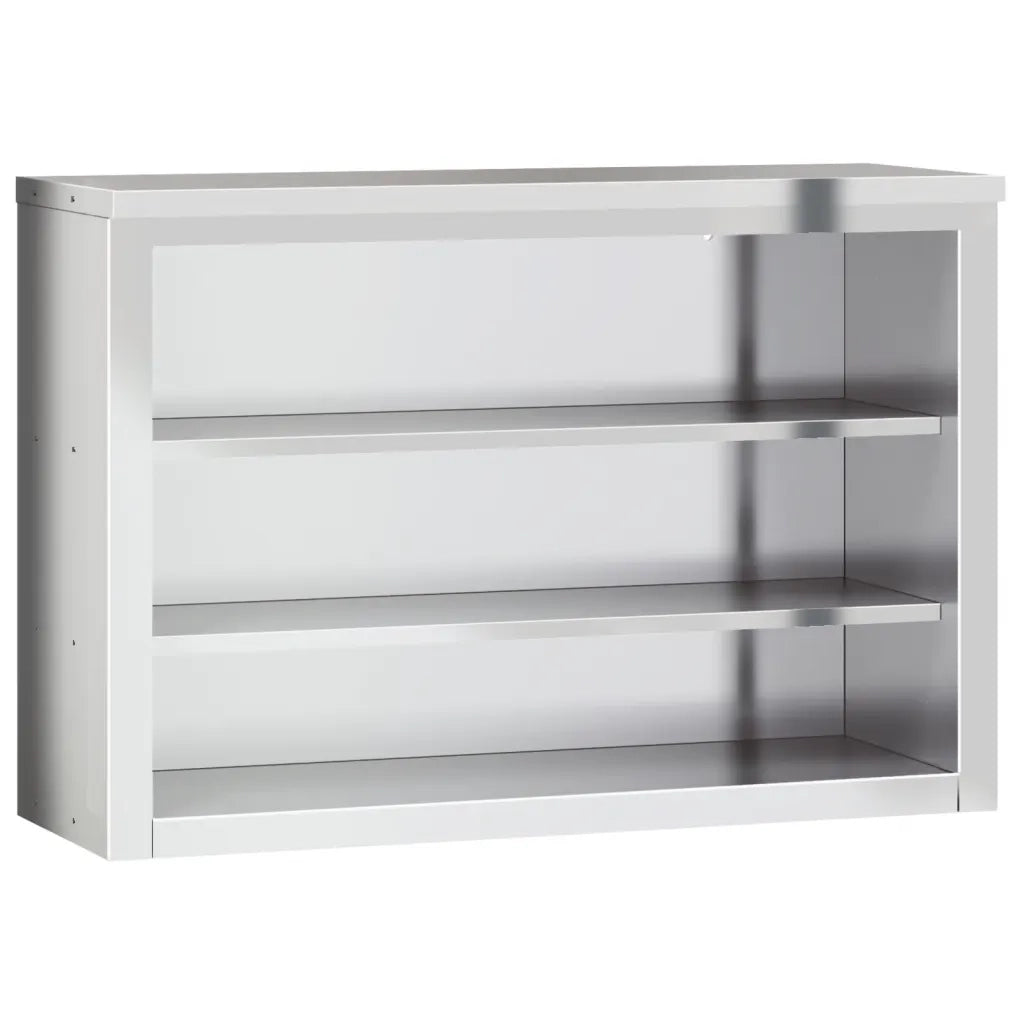 Mobile Cucina da Parete con Ripiani-Armadi sospesi per Cucina in Acciaio Inossidabile 492628