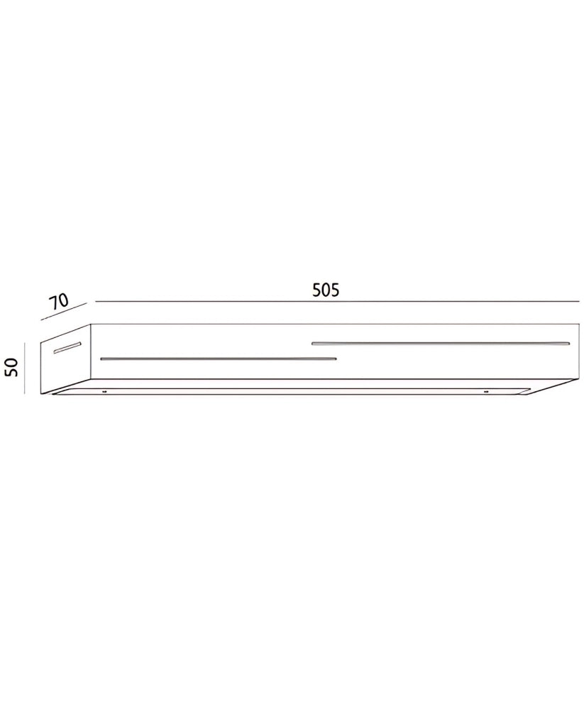 Lampada da Parete Banny LED Integrato 24W 2260 lm 3000K Bianco - Design Moderno in Metallo e Metacrilato per Illuminazione Interni