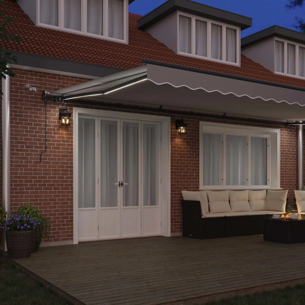 Tessuto per Tenda con Grigio chiaro 600 × 350 cm Poliestere 3331772