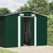 Casetta da Giardino 257x580x181 cm in Metallo Verde 143352