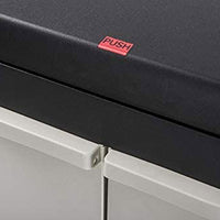 Mobile Pattumiera Raccolta Differenziata 3 Spazi 2 Ante 1 Ripiano Colore Grigio