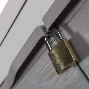 Mobile Pattumiera Raccolta Differenziata 3 Spazi 1 Ripiano 2 Ante Colore Grigio