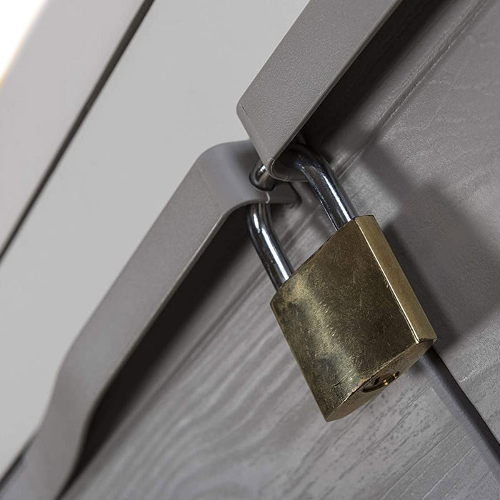 Mobile Pattumiera Raccolta Differenziata 3 Spazi 1 Ripiano 2 Ante Colore Grigio