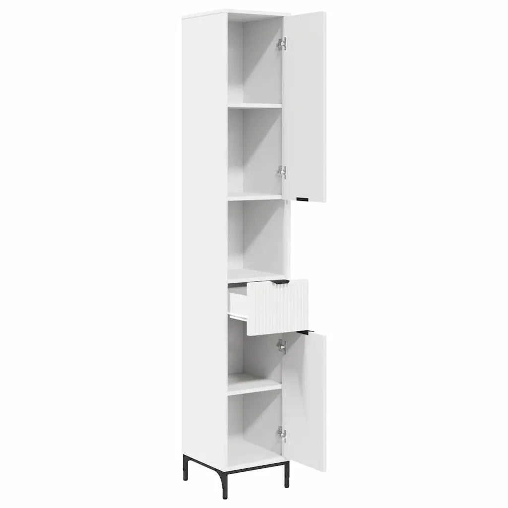 Mobile da Bagno con cassetto Bianco 31,5 x 33 x 190 cm 883404