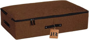 Opportuna cassa di stoccaggio per sotto il letto - Grande capacità - Borse di stoccaggio con 3 maniglie rinforzate - Ripiegabile - Contenitore di organizzazione di stoccaggio robusto con coperchio per abbigliamento, coperte, coperte.
