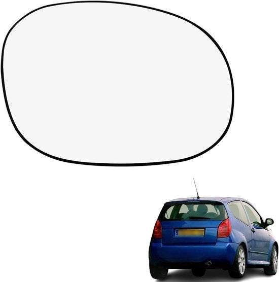 Specchiera laterale con vetro specchio, riscaldato, per veicoli esterni compatibile con Citroen C2, C3, Pluriel, XSARA, Picasso, Peugeot 206, 1007