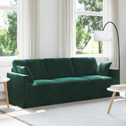 Divano Verde Scuro 228 x 78 x 80 cm Velluto 42024442
