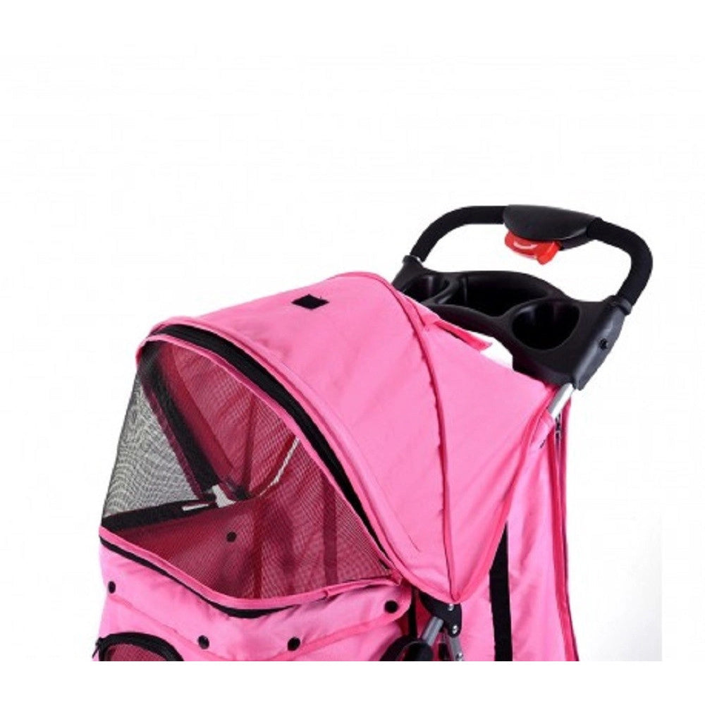 Trade Shop - Passeggino Per Cani Cane Pieghevole Buggy Trasportino Con Zip Traspirante Lavabile -