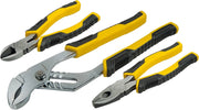 Set di 3 pinze universali da 18 cm, taglierina diagonale da 15 cm e cerniera da 25 cm Stanley