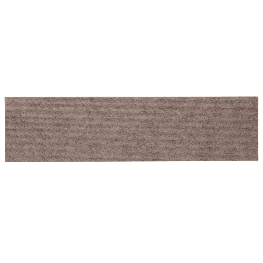 Tappetini per scale autoadesivi 30 pz 76x20 cm marrone chiaro rettangolari 3365721