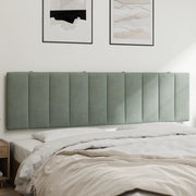 Cuscino Testiera Hanko Grigio Chiaro 180 cm in Velluto 374681