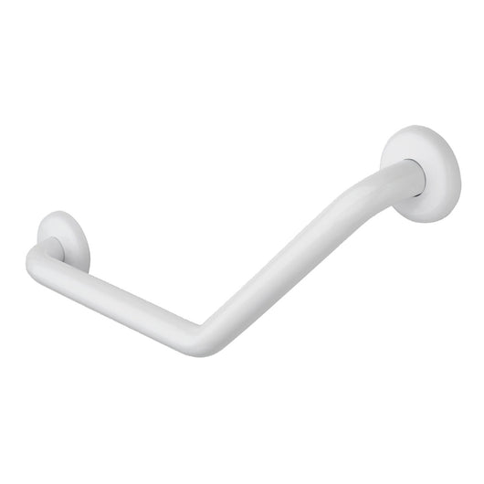 Maniglione Bagno di Sicurezza a 45° Angolare in Acciaio Bianco Safe Medium
