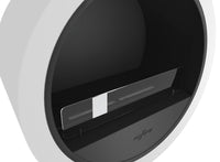 Camino a Bioetanolo Sospeso 218,6xØ70x35 cm Incyrcle Bianco con Vetro