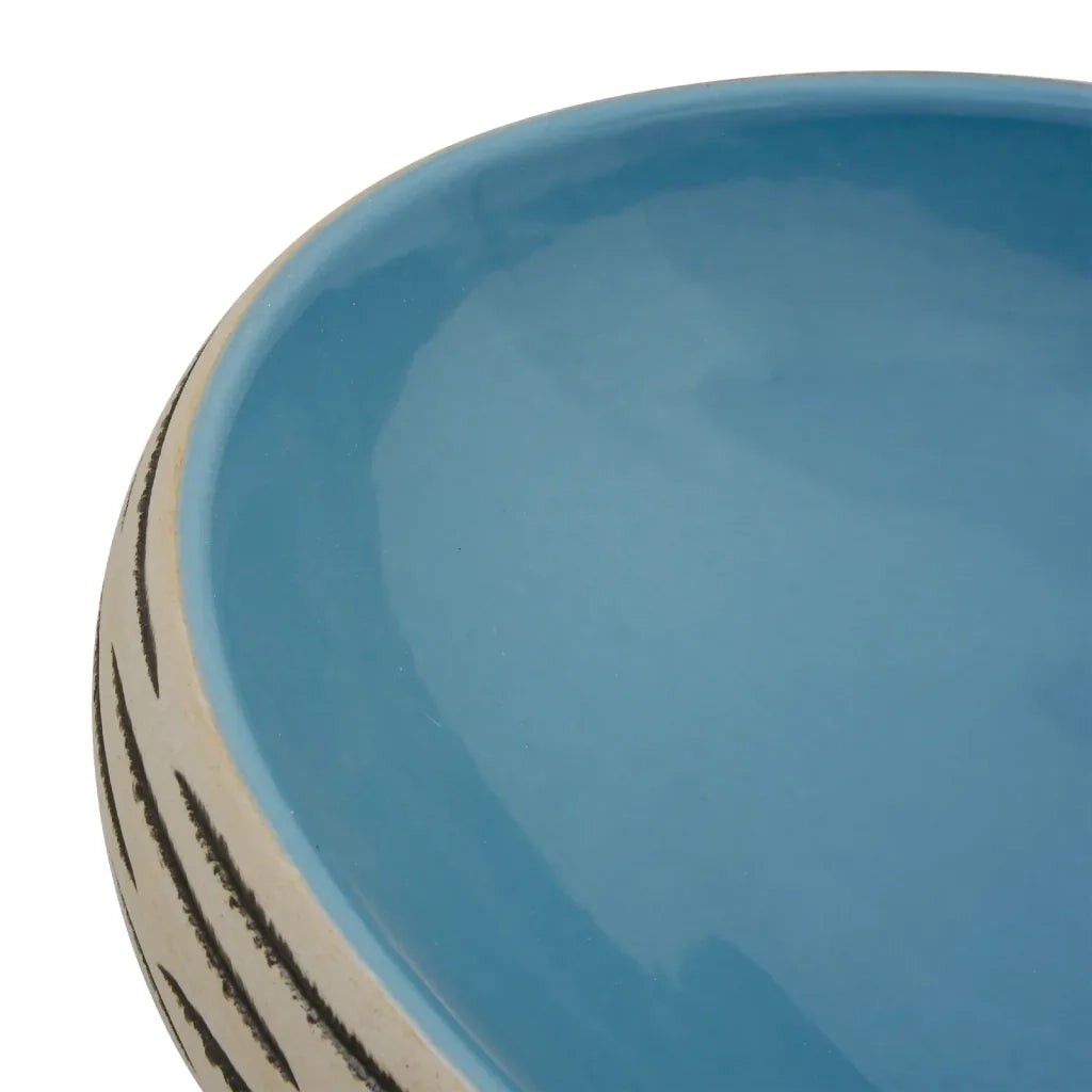Lavabo da Appoggio Multicolore Ovale 59x40x15 cm Ceramica CFW6282267