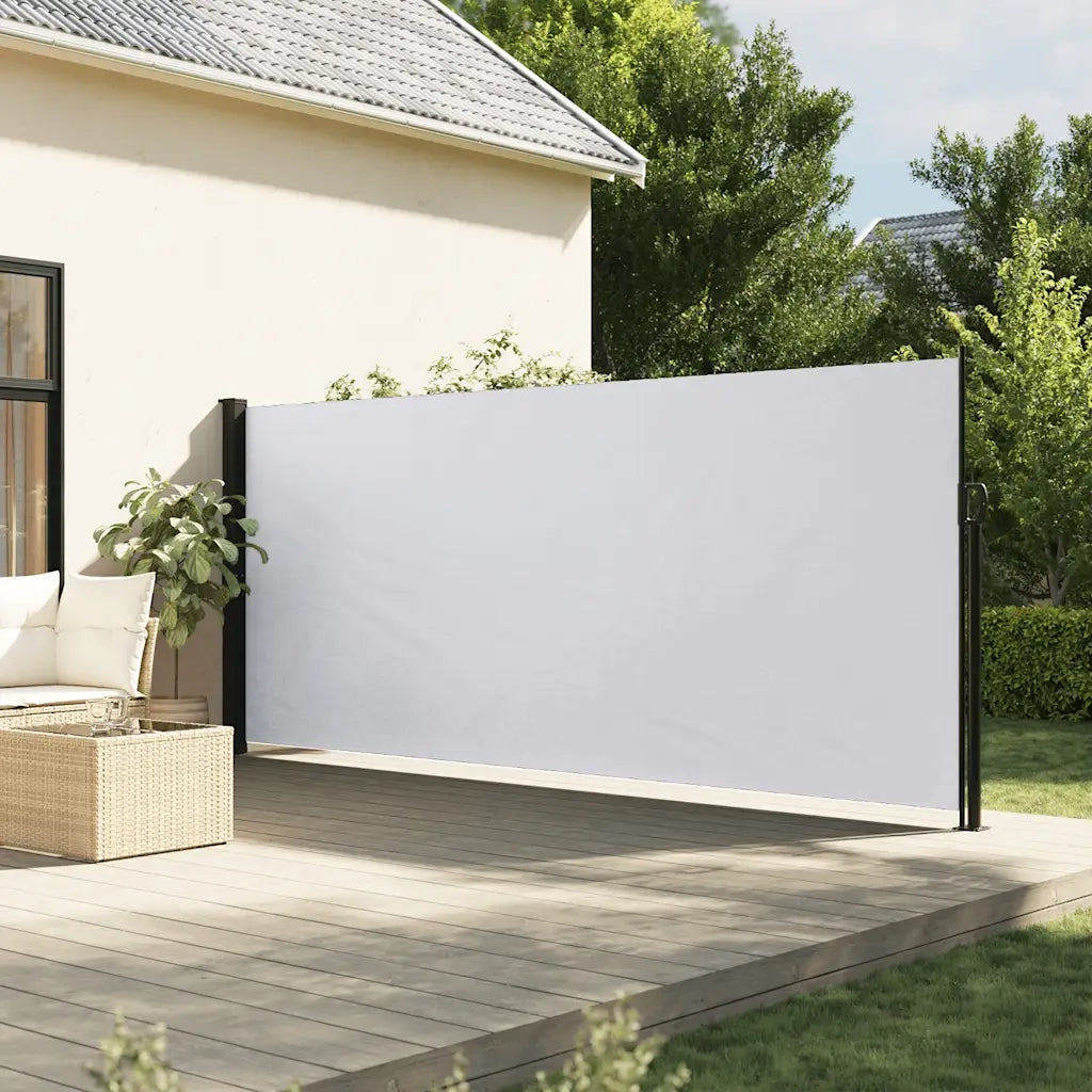 Tenda da Sole Laterale Retrattile Bianco 160x500 cm 4004436