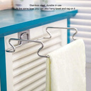 Sostegno per Sacchi della Spazzatura in Acciaio Inox per la Cucina - Supporto per Sacchi della Spazzatura a Parete con Braccio di Sostegno - Sistema di Appendiporta Pratico.