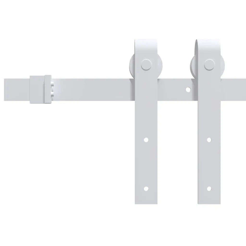 Kit Accessori per Porta Scorrevole 200 cm in Acciaio Bianco CFW7777694