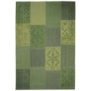 Tappeto Vintage Lyrical 200 Patchwork in Cotone Verde