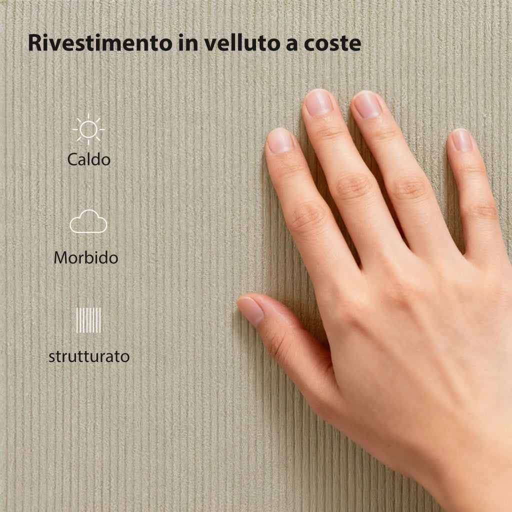 Letto Imbottito con Testiera Regolabile e Doghe ¨C Zephmum ¨C Velluto Grigio 140x200 cm