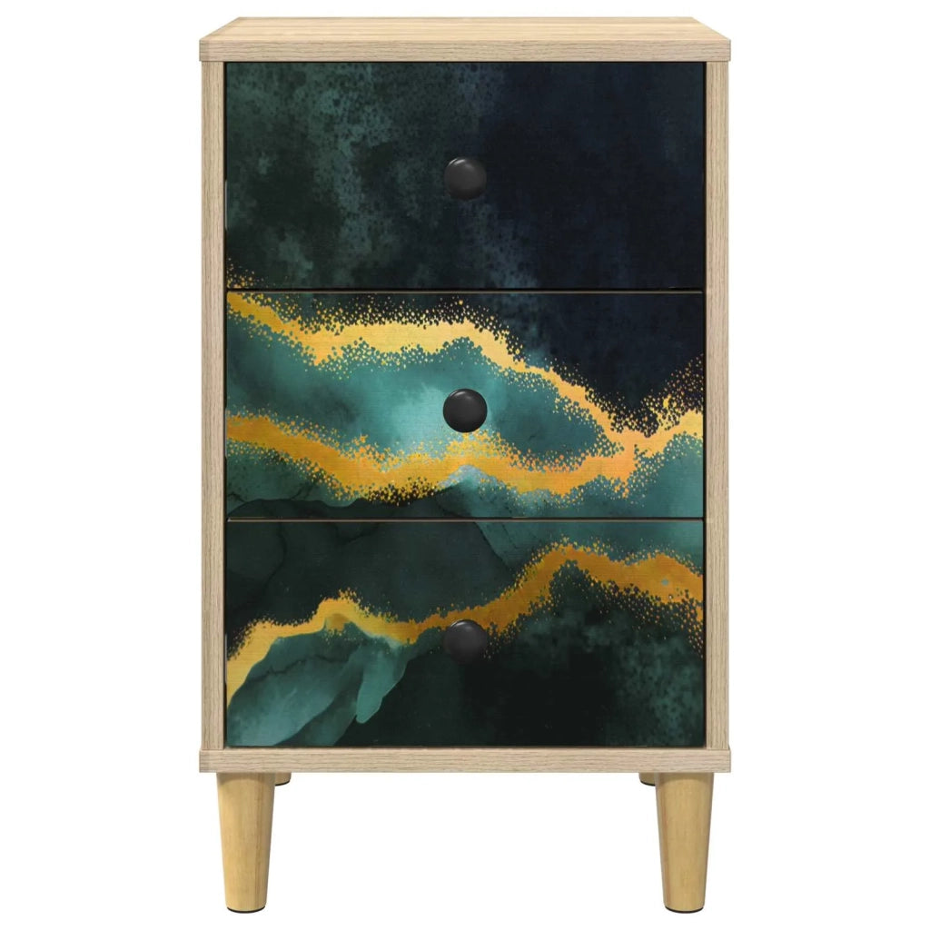 Armadio da Notte WIJHE 2 pz Rovere Sonoma 36 x 33 x 60 cm 8007280