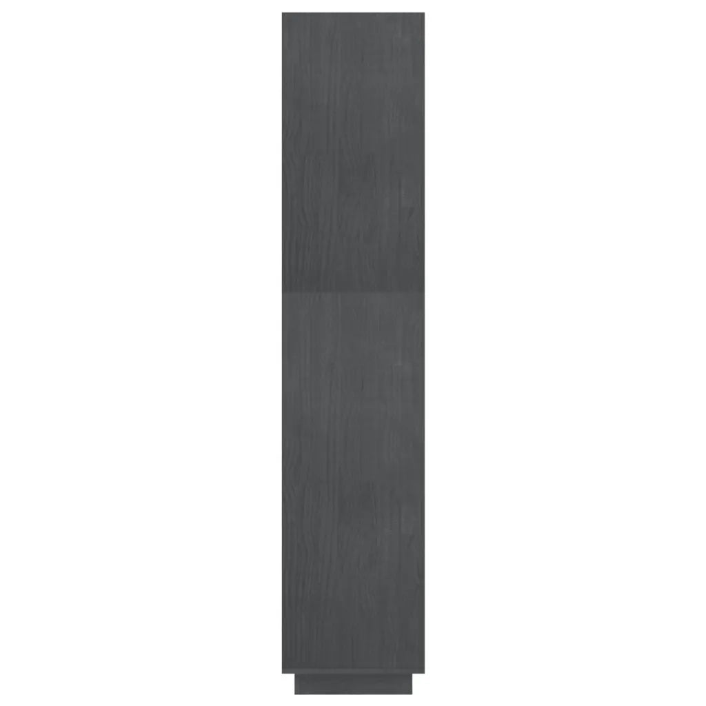 Libreria/Divisorio Grigio 80x35x167 cm in Massello di Pino