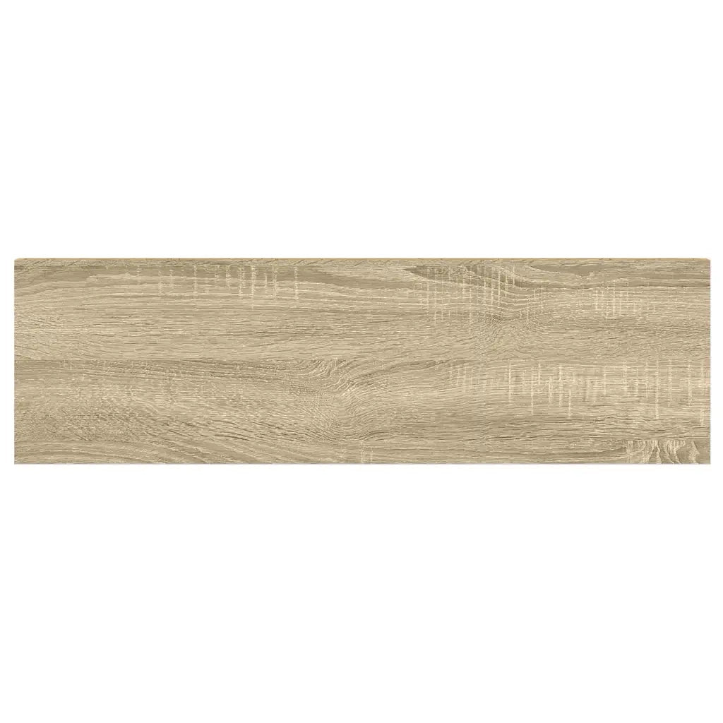 Scaffali a Parete 2 pz Rovere e Bianco 90x23,5x3,8 cm in MDF 326583