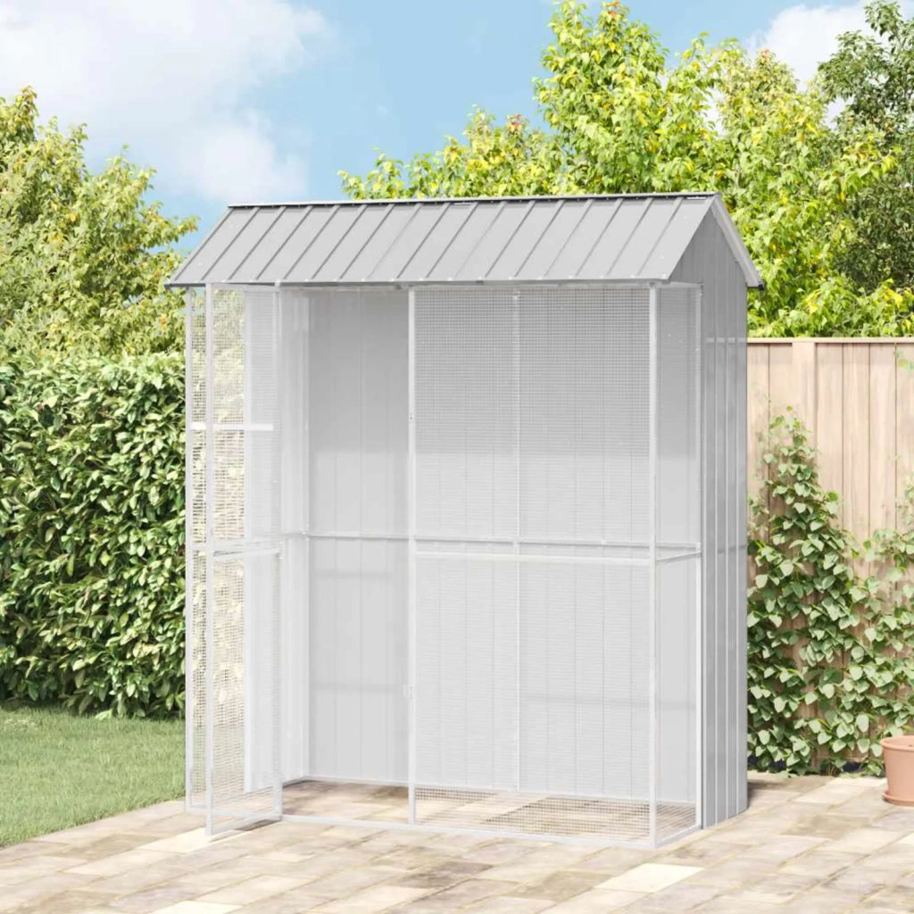 Gabbia per uccelli Grigio 215 x 110 x 247 cm Acciaio zincato 3325173
