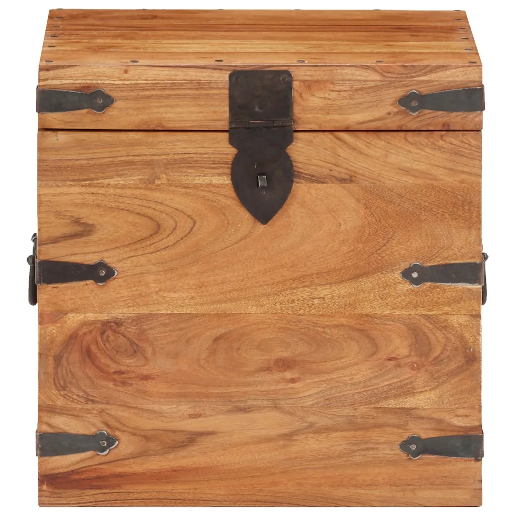 Baule 40x40x40 cm in Legno Massello di Acacia CFW2424309