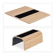 Pratico supporto per divano in bambù per bevande e snack 40 x 25 x 5 cm in bambù naturale 13_0014418