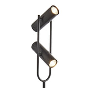 Piantana Moderna Telescopio Acciaio Nero 1 Luce Gu10