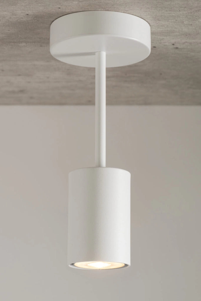 Spot soffitto moderno bianco tondo GU10 25W Luis Sigma
