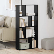 Armadio per Libri 8 livelli 60 x 20 x 120,5 cm Rovere Nero 869254