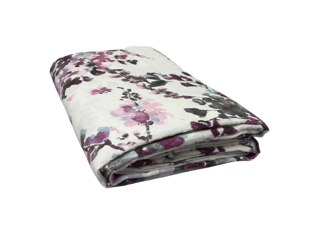 Copriletto Piquet Primavera Estate 100% Cotone Disegno Acquarello - Matrimoniale - Acquarello