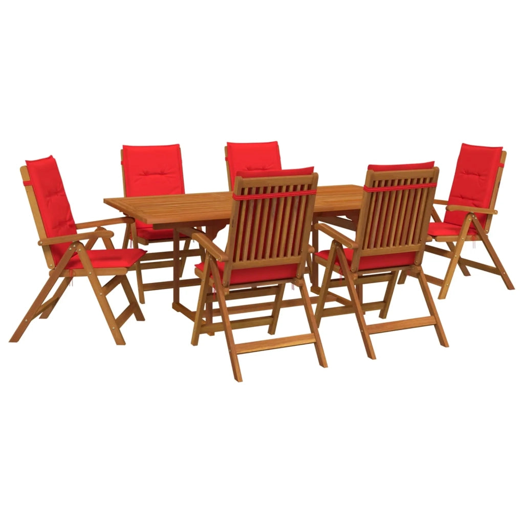 Set da pranzo da giardino 7 pezzi Naturale 3434528
