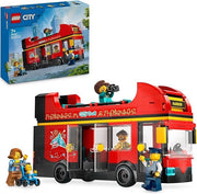 LEGO City Autobus Turistico Rosso a Due Piani, Giochi per Bambini e Bambine da 7 Anni in su con Veicolo Giocattolo in St