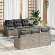 Set Divano da Giardino Grigio chiaro 55 x 55 x 37 cm polyrattan