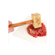 Trade Shop - Batticarne In Legno Martello Batti Carne Per Snellire Nervi Utensile Cucina Casa -