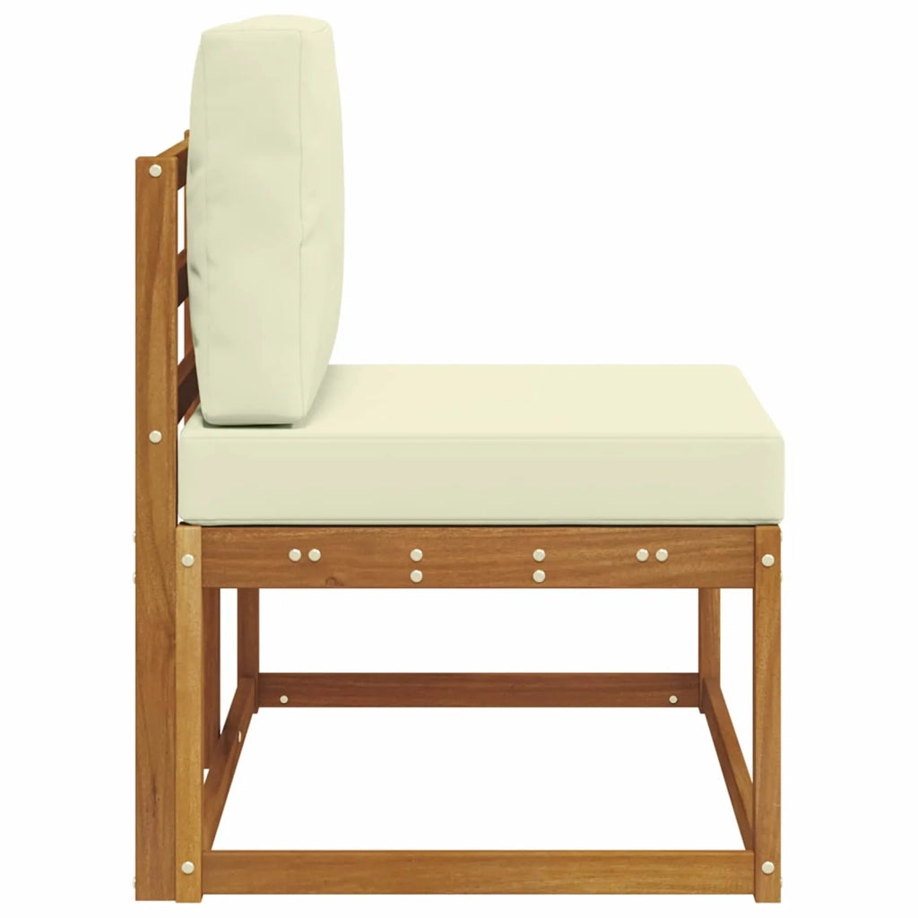 Divano da Esterno con cuscino-Divano da Giardino Naturale 91 x 63 x 73 cm 337629