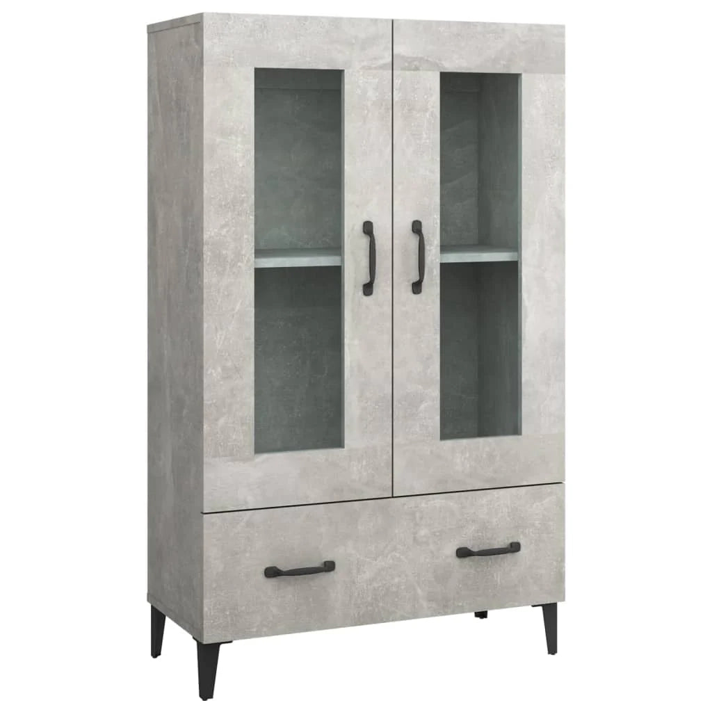 Buffet credenza cassettiera armadio mobile contenitore organizer cucina soggiorno salotto alto 70 x 31 x 115 cm legno ingegnerizzato grigio 02_0034712