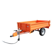 Rimorchio ribaltabile da 1,5T Con impianto elettrico Asse singolo Pneumatici 185R14