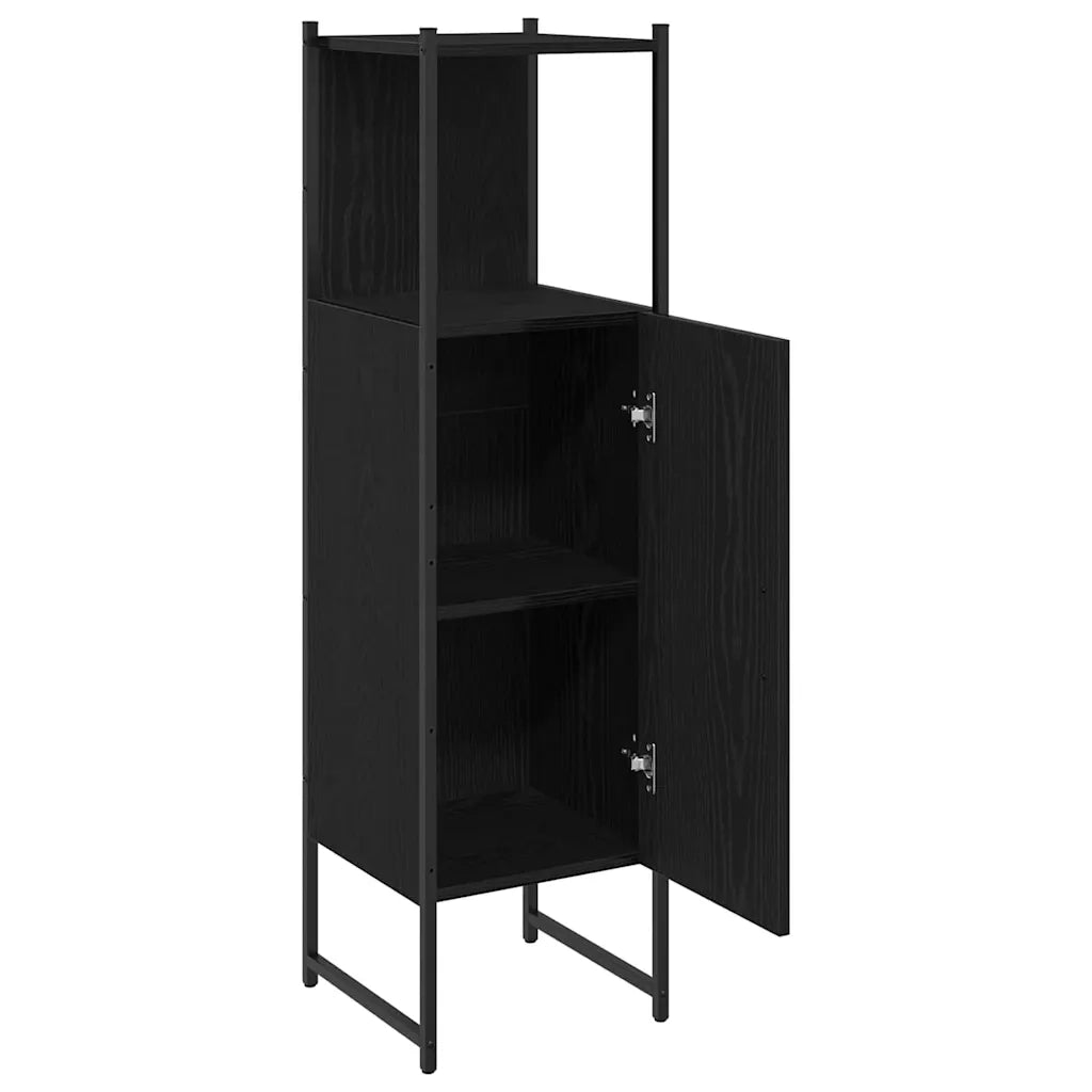 Set di mobili per il bagno Rovere Nero 33 x 33 x 120,5 cm 863122