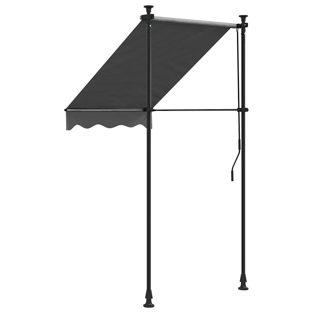 Tenda da Sole | Tenda parasole Retrattile Antracite 100x150 cm Tessuto e Acciaio