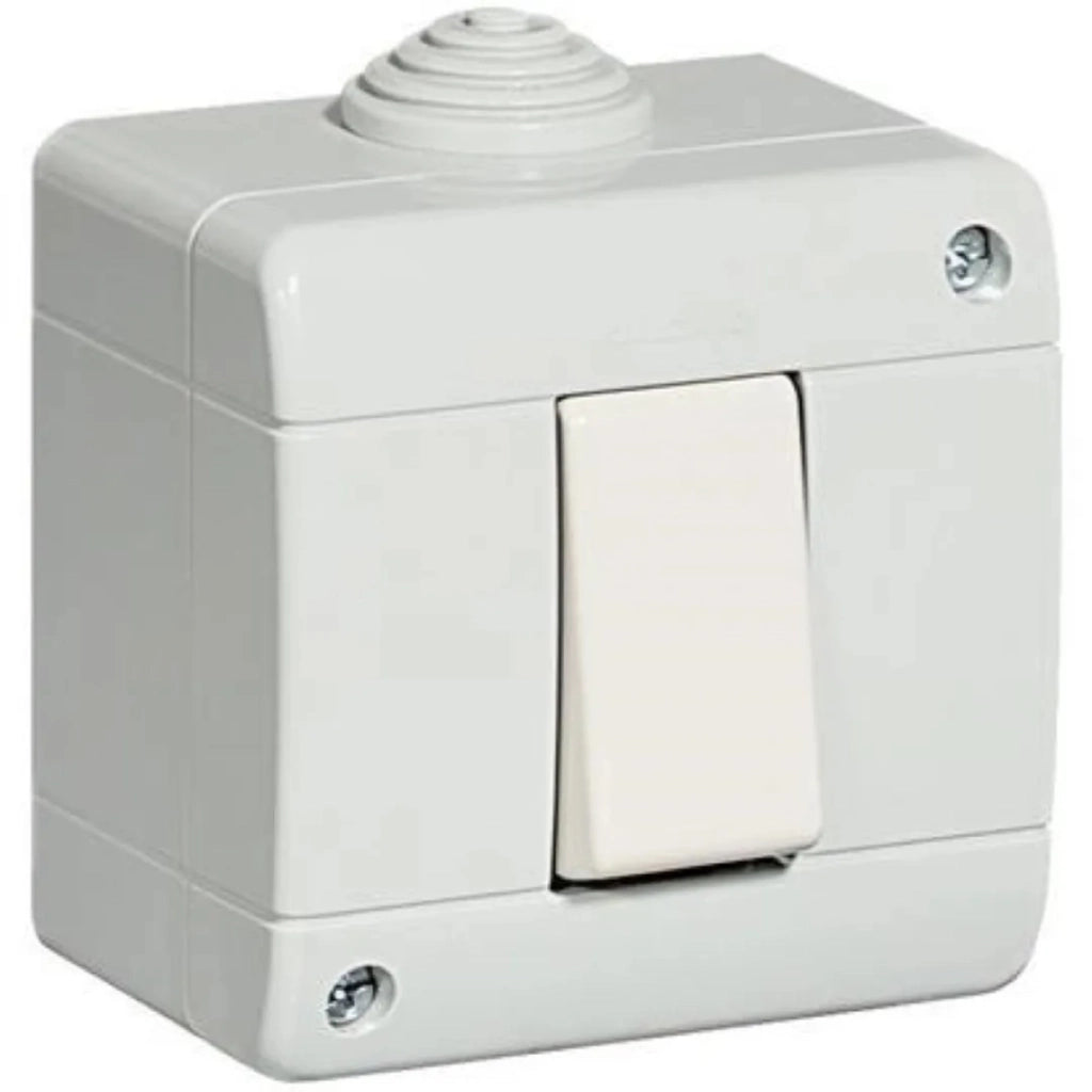 Presa Bipasso con Deviatore in Custodia IP40